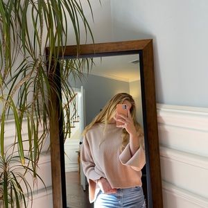 Topshop Pink/tan sweater thick, perfect for winter